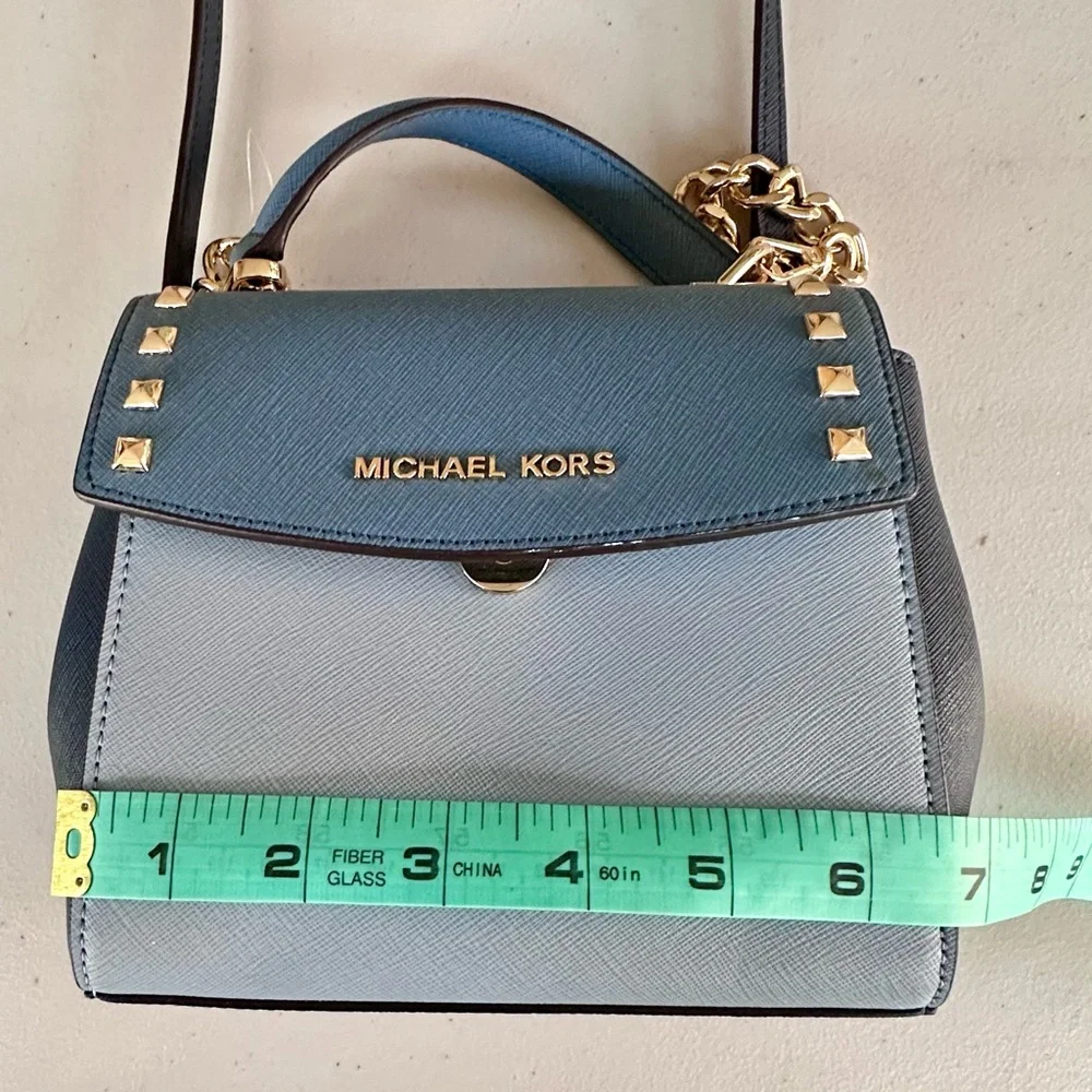 Michael Kors Blue Karla Crossbody - Picture 8 of 15